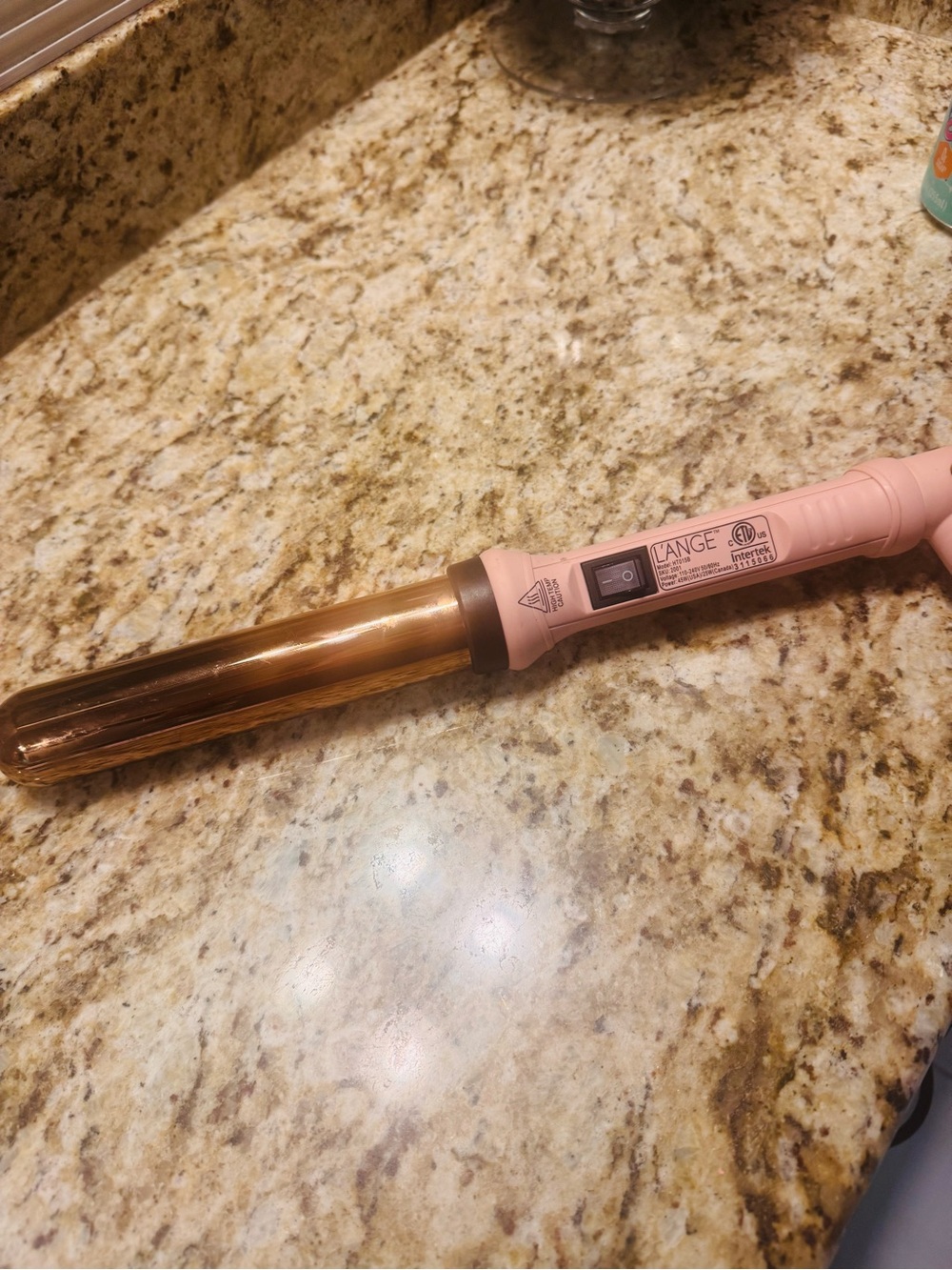Lange Pink Curling Wand with Rose Gold Barrel